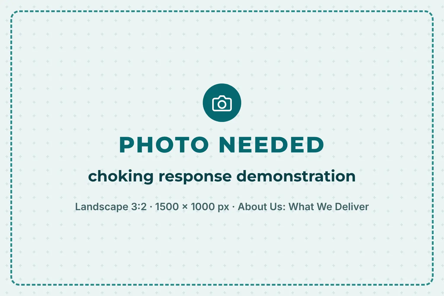Placeholder: choking response demonstration needed